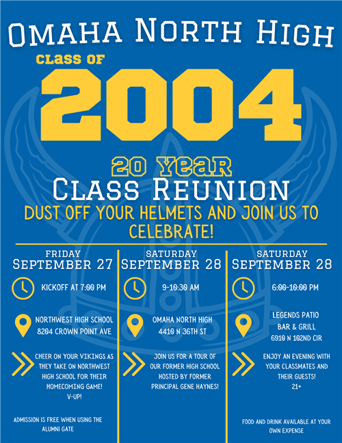 Reunion Schedule